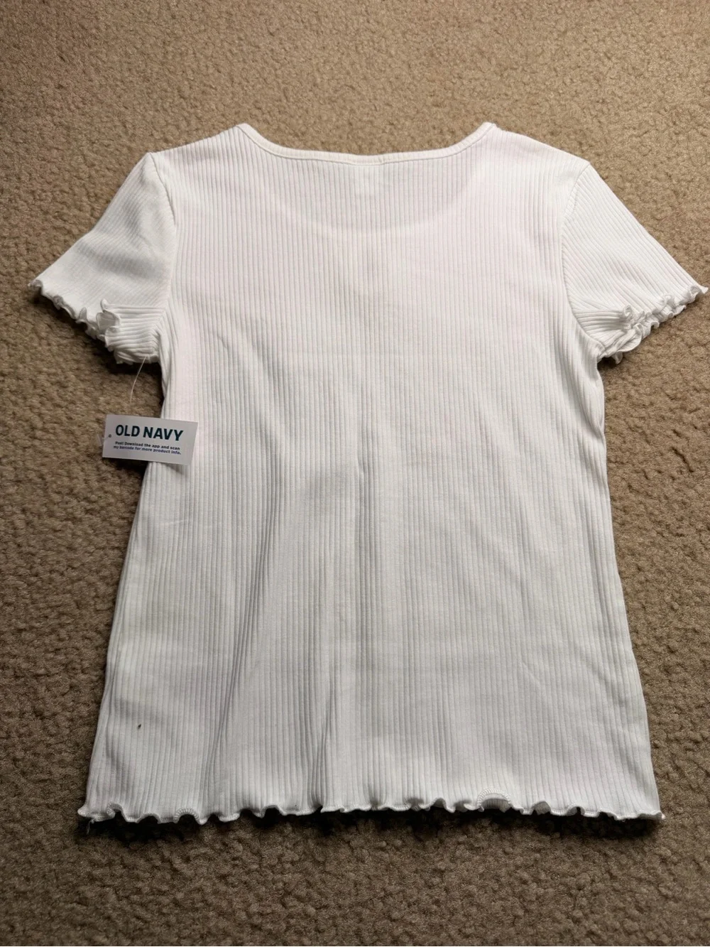 Old Navy Girls White Top Large